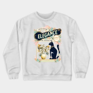 Elegance is Attitude, Cat Lover Crewneck Sweatshirt